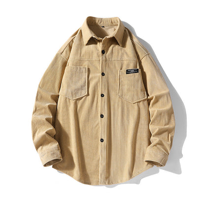 Herren Cordjacke mit Brusttaschen Casual Style