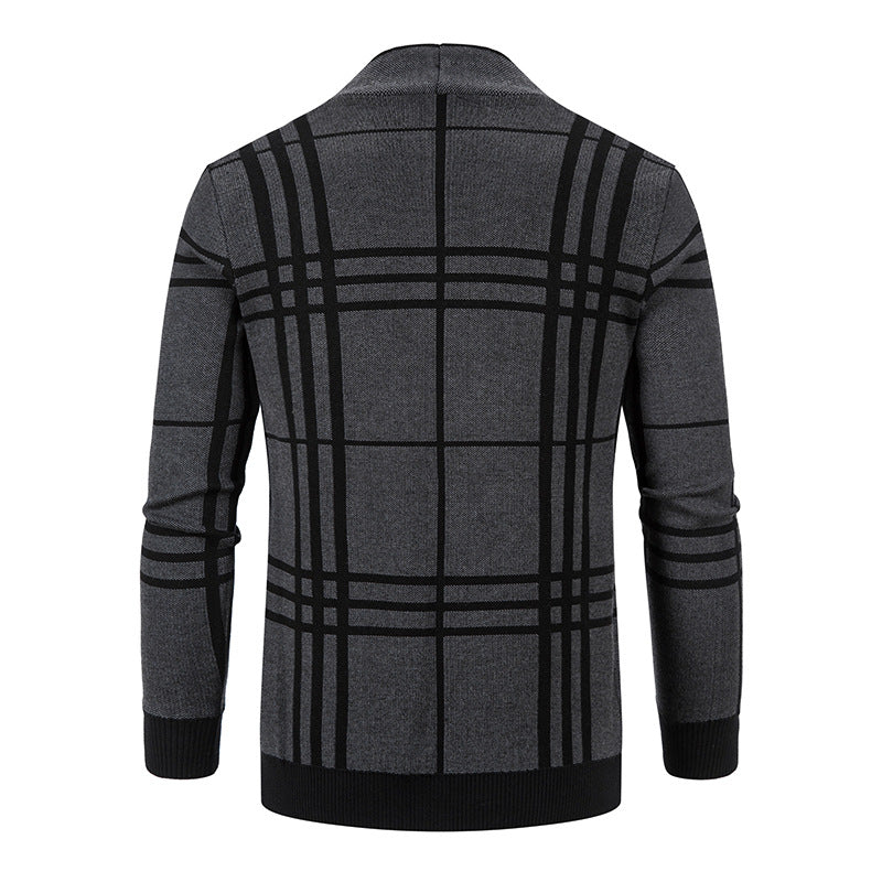 Herren Karoknit Pullover Modern Glamour