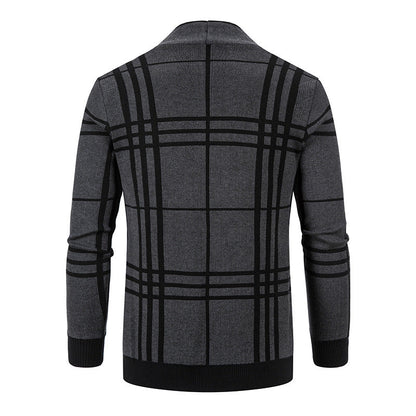 Herren Karoknit Pullover Modern Glamour