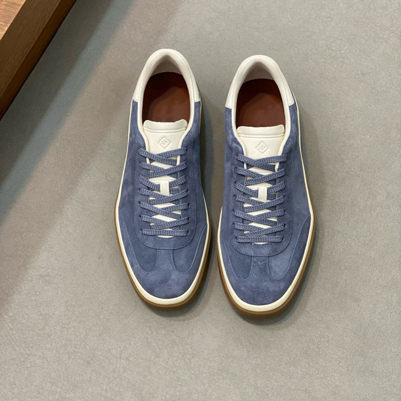 Damen Sneaker Weiches Wildleder Schnürsystem Modern