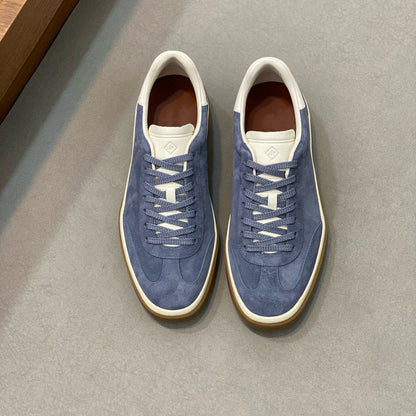 Damen Sneaker Weiches Wildleder Schnürsystem Modern