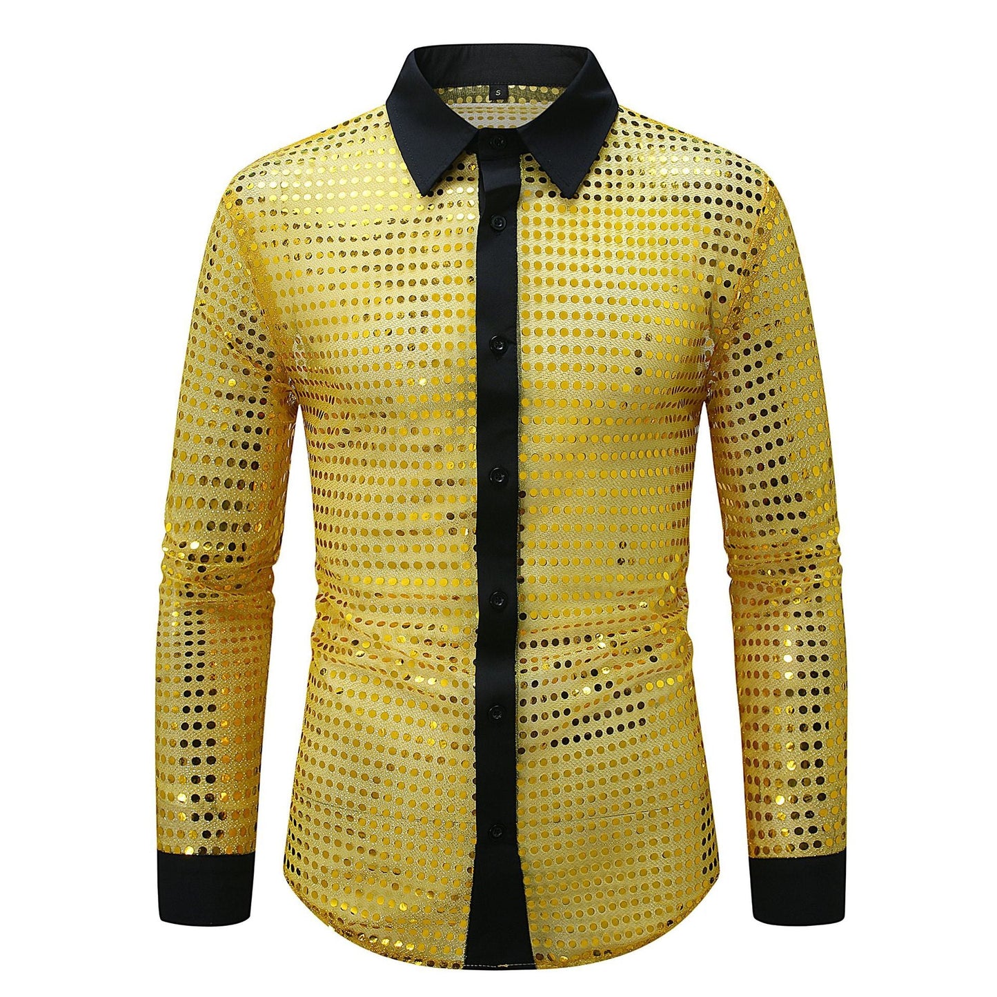 Herren Hemd Modern mit Netzdesign Trendig