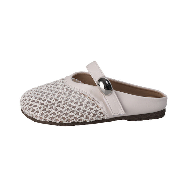Damen Hausschuhe Bequem Netzdesign Modern