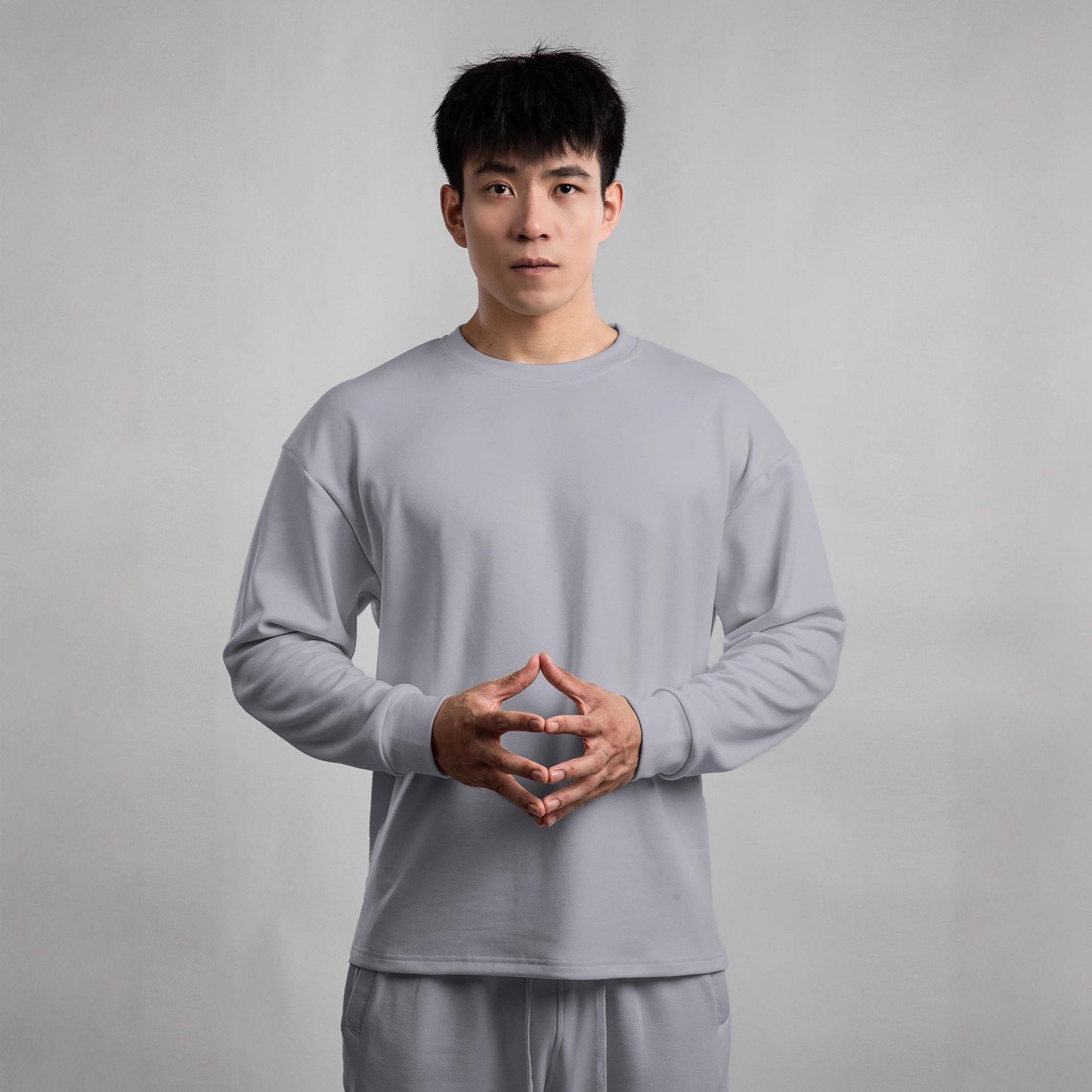 Herren Langarmshirt Weich Lässig Freizeitshirt Bequem