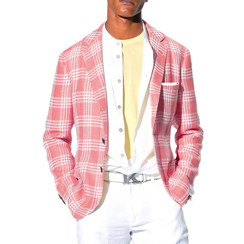 Herren Blazer Modern Karo Slim Fit