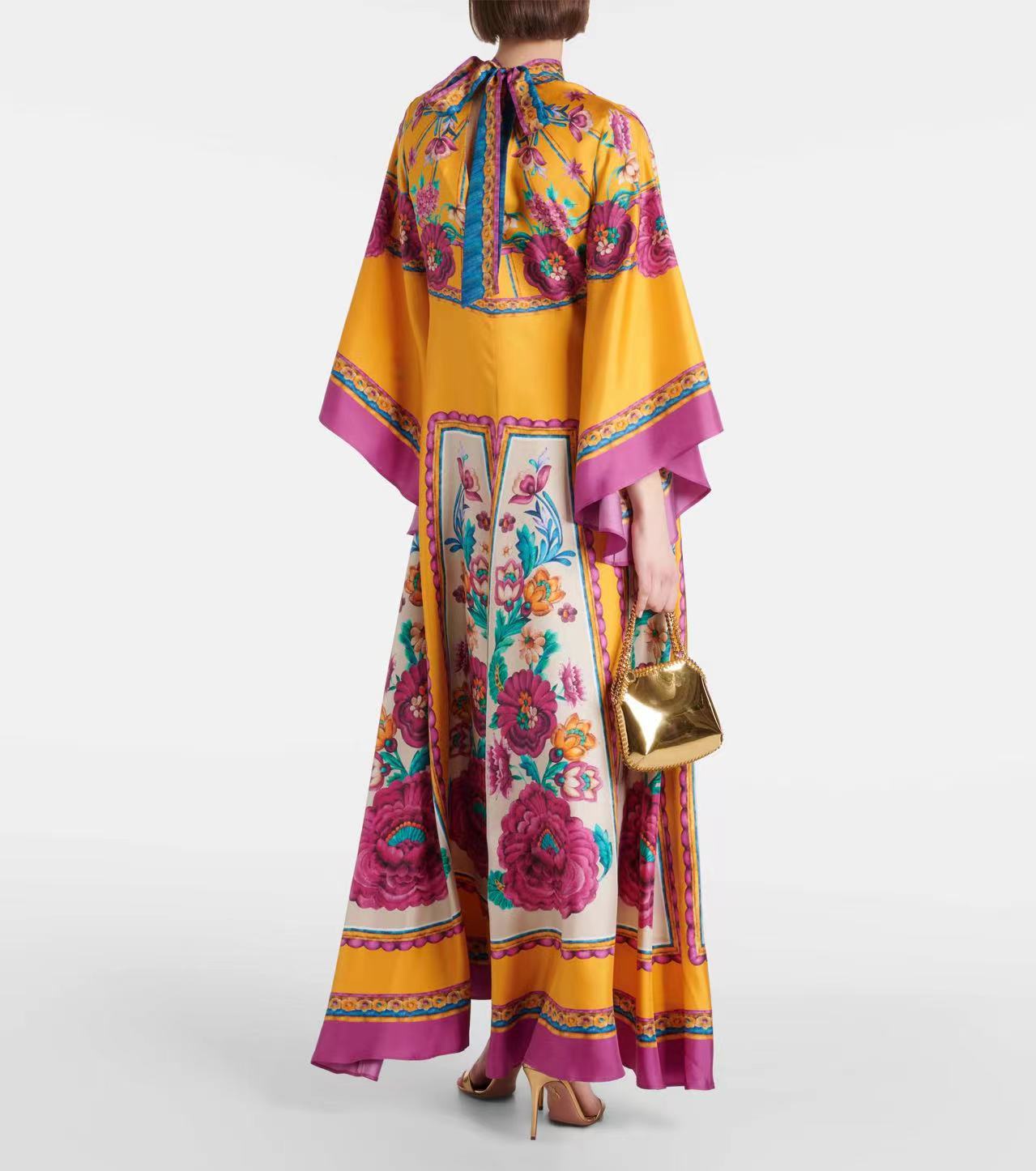 Viertelarmkleid mit Druck Damen Geschenk Berlin