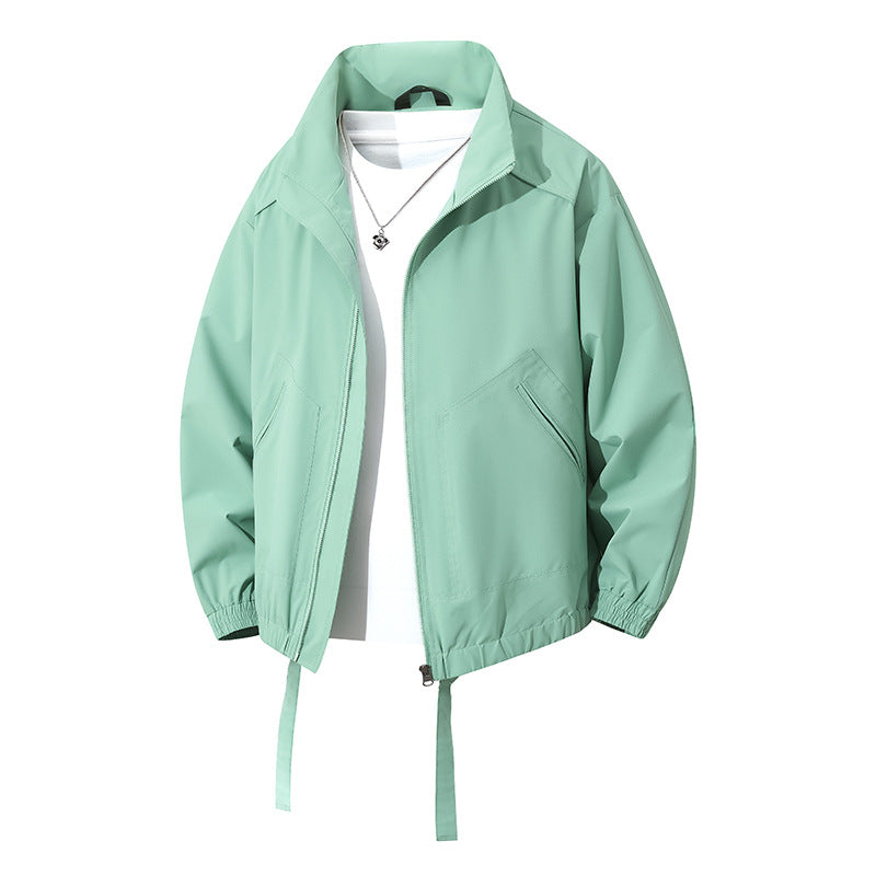 Herren Windbreaker Jacke Sportlich Elastisch Mit Taschen