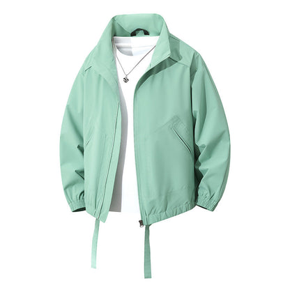 Herren Windbreaker Jacke Sportlich Elastisch Mit Taschen