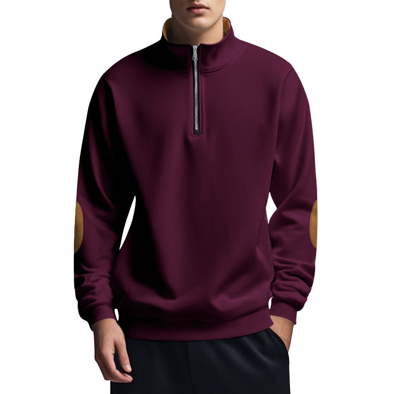 Herren Pullover Funktional Reißverschluss Kragen Hoch