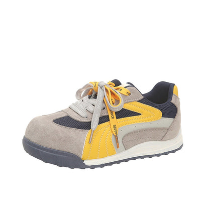 Damen Sport Schuhe Wildleder Schnürschuhe Modern
