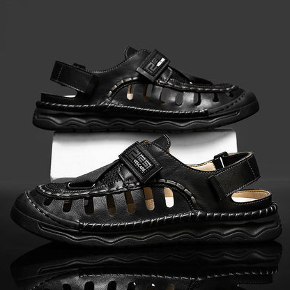 Damen Sandalen Atmungsaktiv Bequem mit Klettverschluss