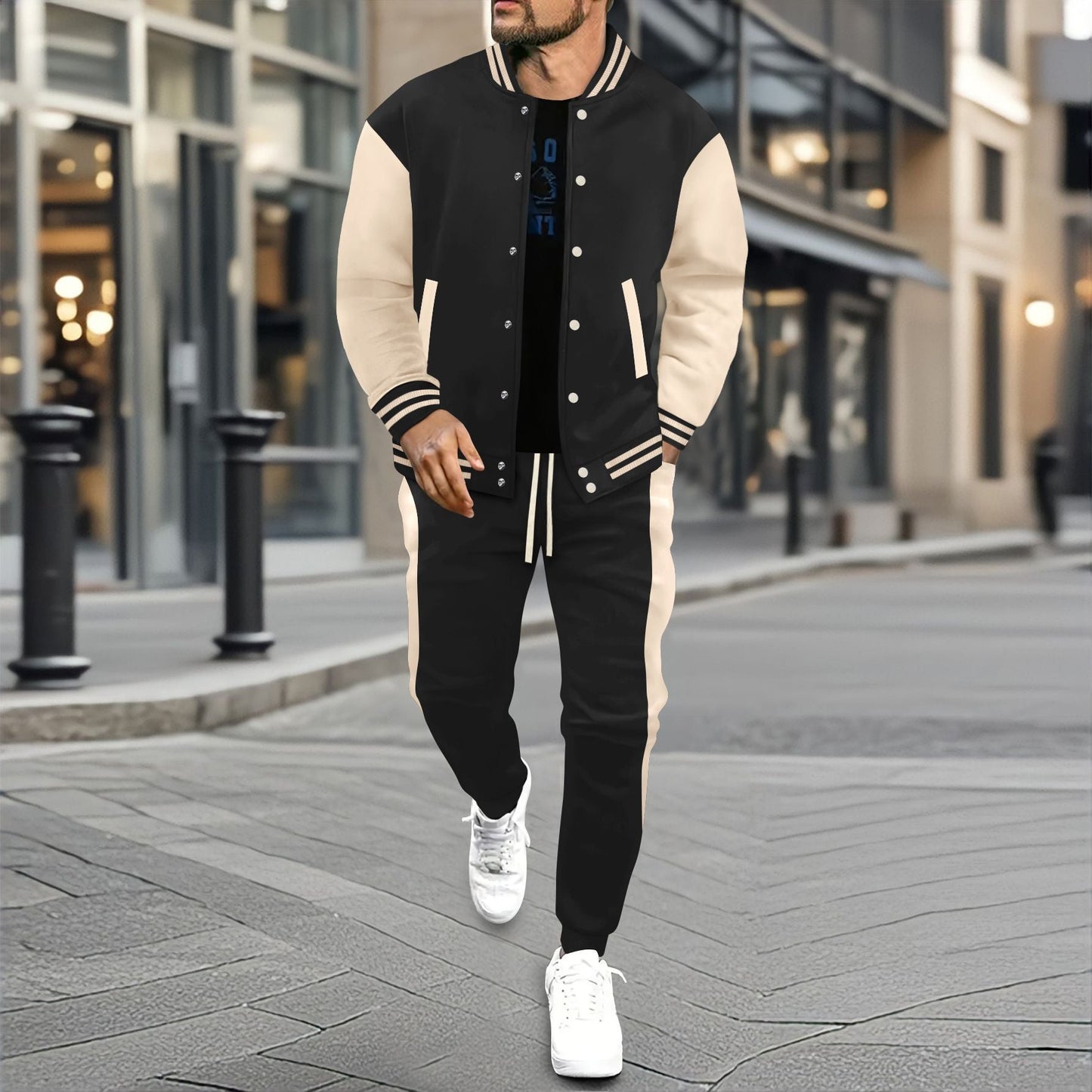 Herren Freizeitanzug Atmungsaktiv Bequem Jogginghosen Modern