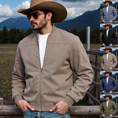 Herren Steppjacke Strukturiert Modern Ribb-Bündchen - BerlinGlamour