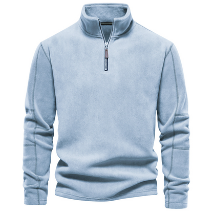 Herren Sweatshirt Klassisch Viertelreißverschluss Bequem