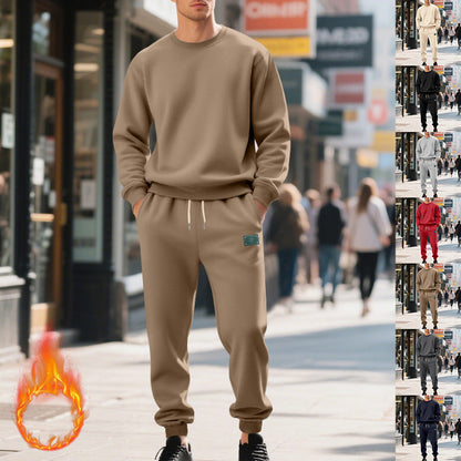 Herren Jogginganzug Bequem Elastisch Grau Sportlich