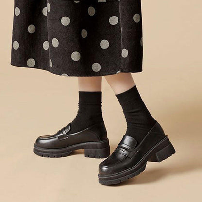 Damen Loafer aus Leder Elegante Bequem Heidi Mode