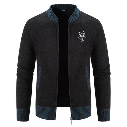Herren Freizeitjacke Modern mit Taschen und Struktur