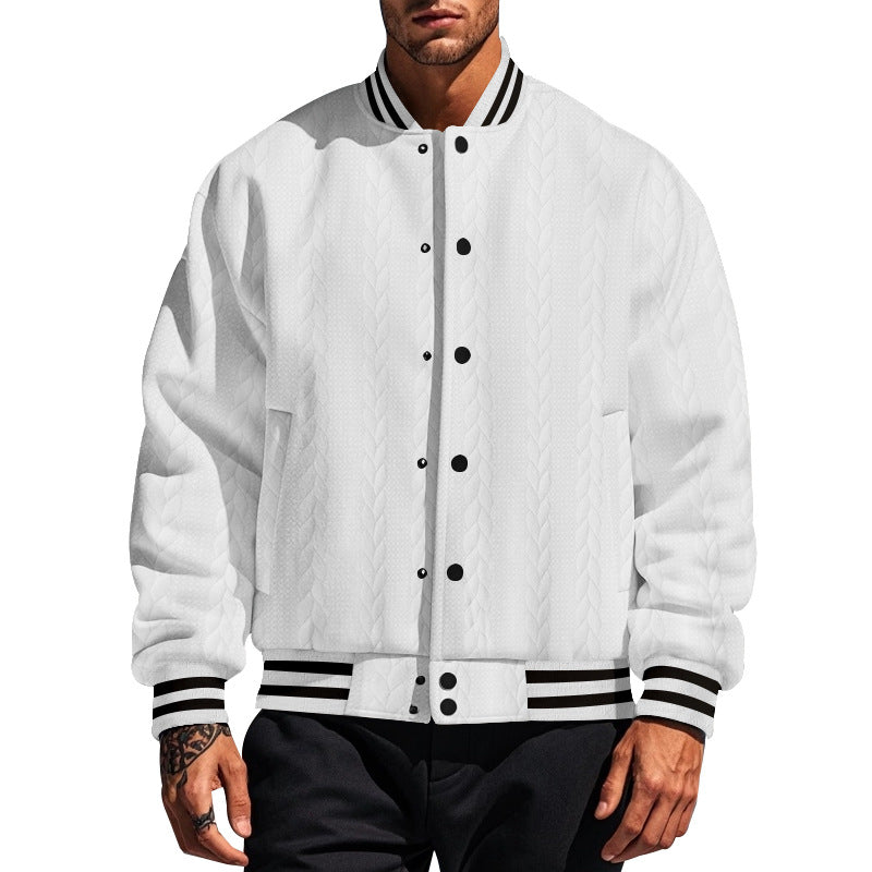 Herren Strickjacke Gesteppt Modern mit Seitentaschen