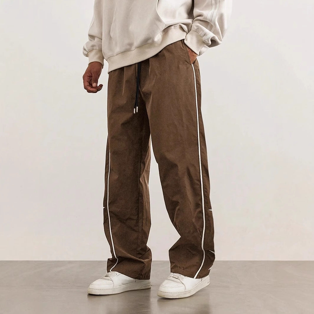 Herren Sport Hose Freizeit mit Seitennaht Aplikationen
