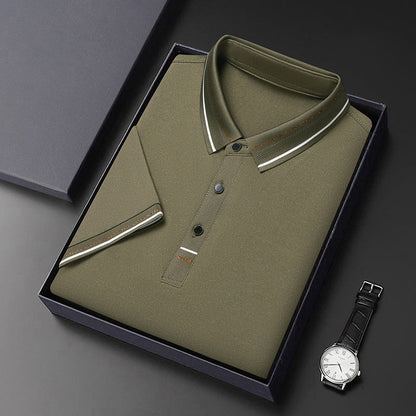 Herren Polohemd Modern Strukturiert Elegantes Design