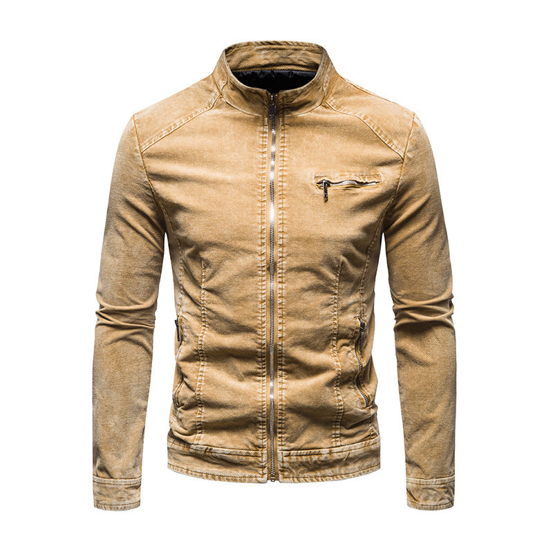 Herren Übergangsjacke Modern mit Reißverschluss und Brusttasche