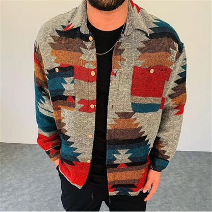 Herren Hemd Geometrisches Muster Modern Trendy - BerlinGlamour