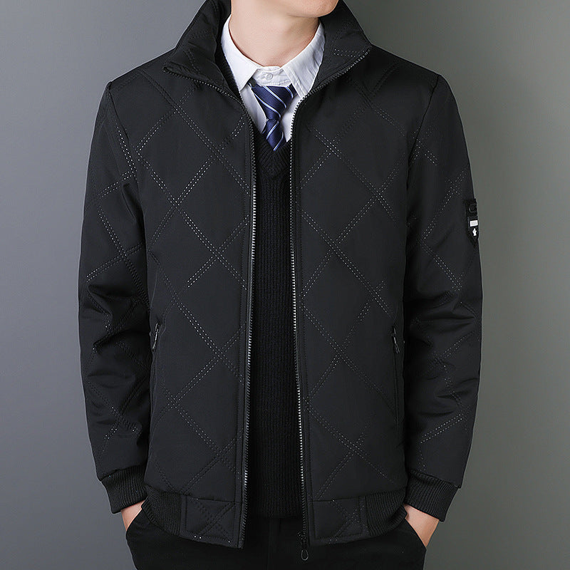 Reißverschluss Steppjacke Damen Elegant Business - BerlinGlamour