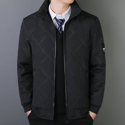 Reißverschluss Steppjacke Damen Elegant Business - BerlinGlamour