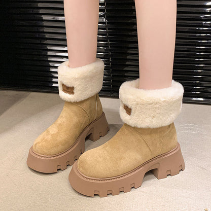 Damen Winterboots Warm Flauschig Rutschfest