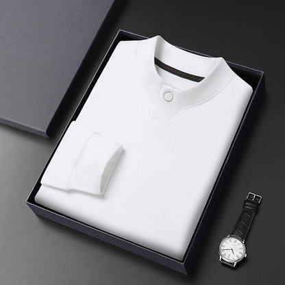Herren Poloshirt Elegantes Design Stehkragen Modern