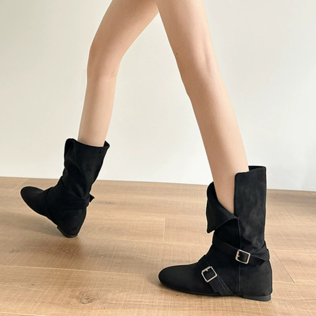 Damen Stiefeletten Schnürsenkel Knöchelstiefel Frauen Mode