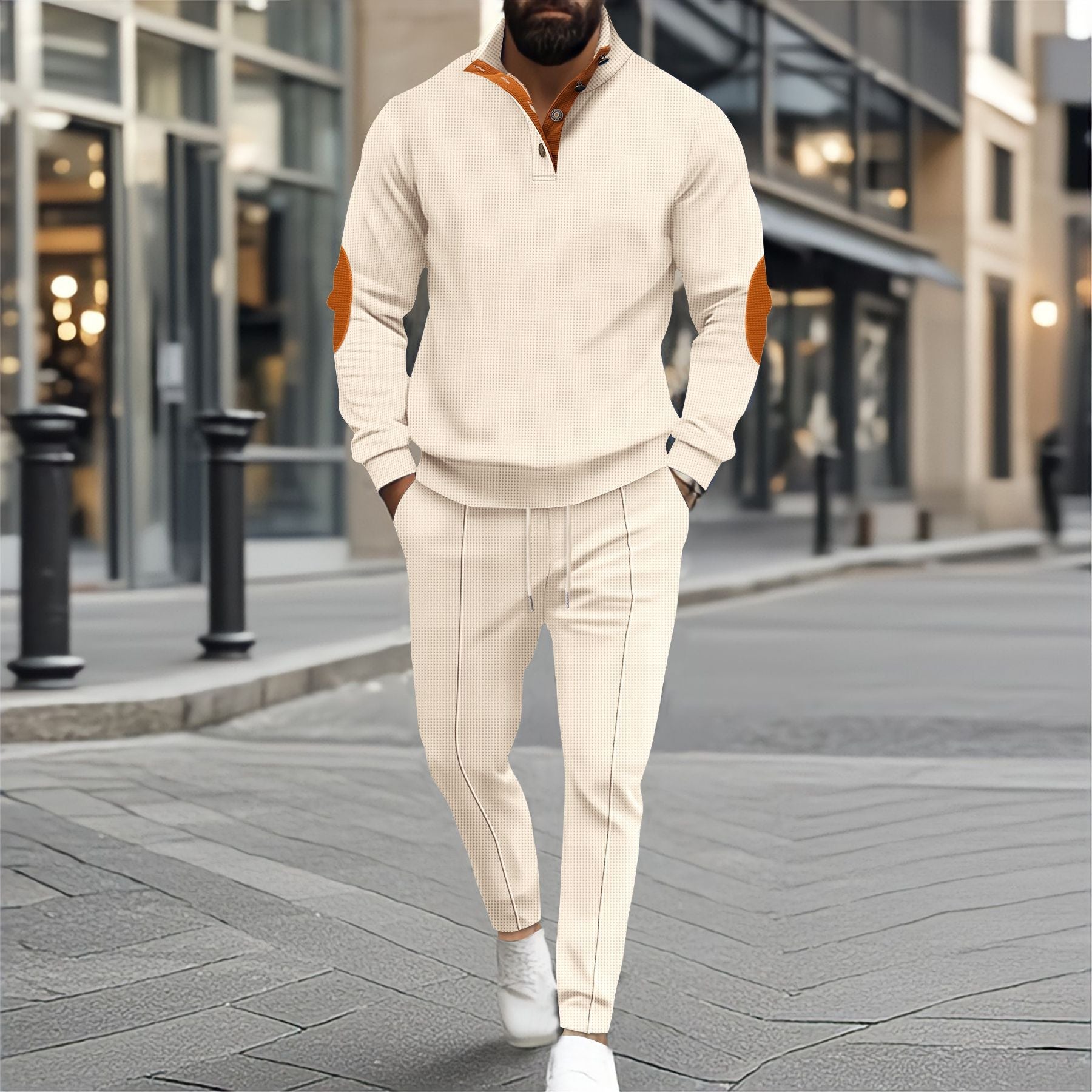 Herren Sportpullover Modern Bequem mit Reißverschluss - BerlinGlamour