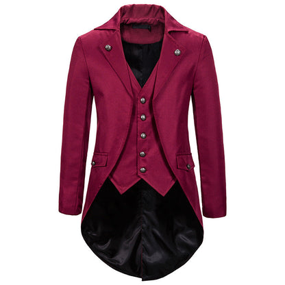 Herren Blazer Elegant Modern Asymmetrisch Floral