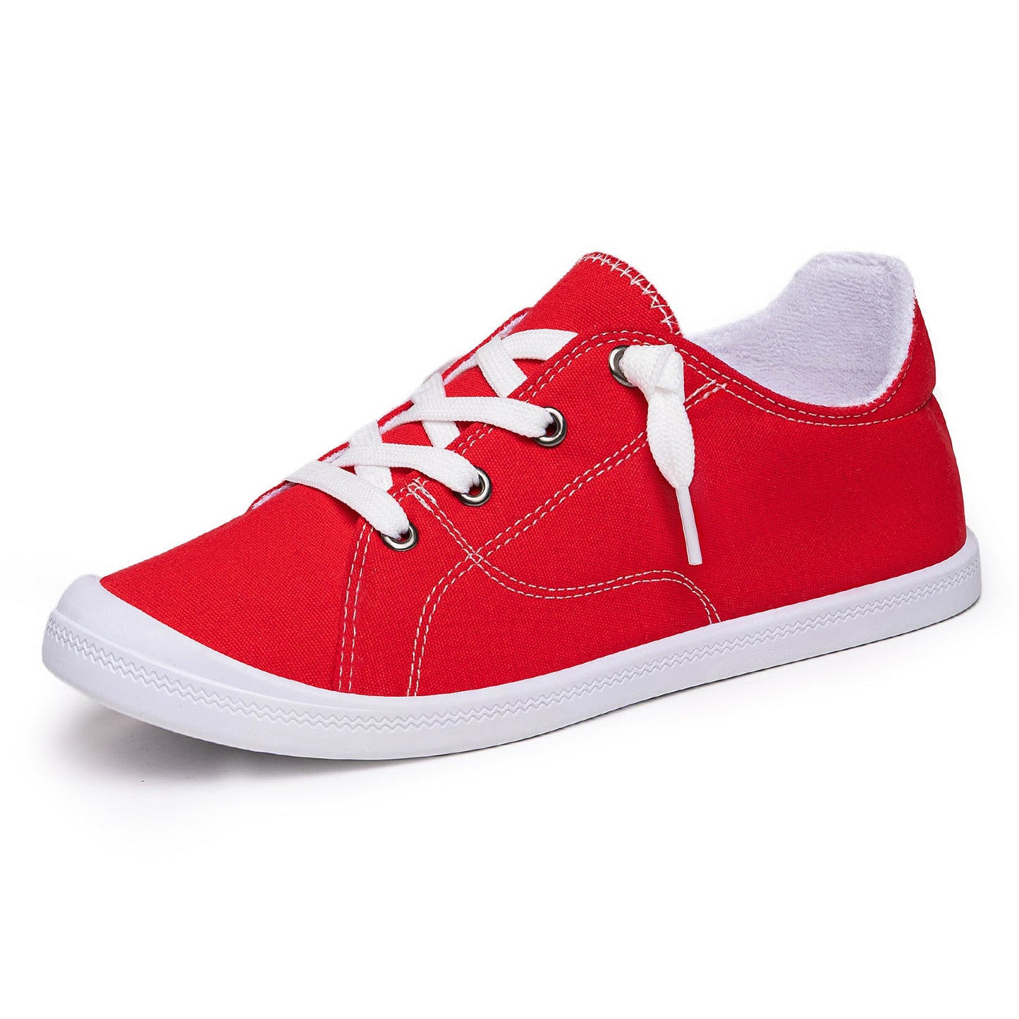 Damen Sneaker Bequem Canvas Atmungsaktiv