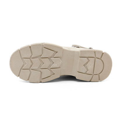 Damen Sneaker High-Top mit Reißverschluss Komfort Laufsohle Schwarz