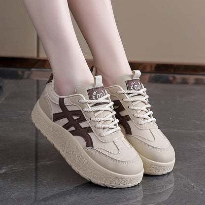 Damen Plateau Sneaker Sportlich atmungsaktiv Komfortabel