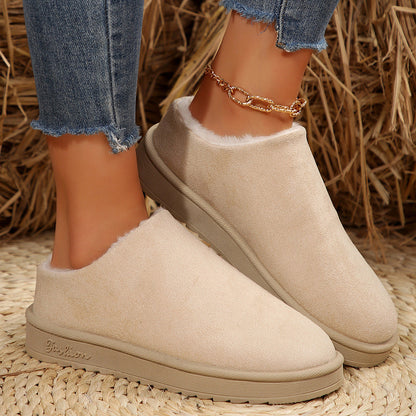 Damen Slipper Weich Kunstfell Rutschfest Warm