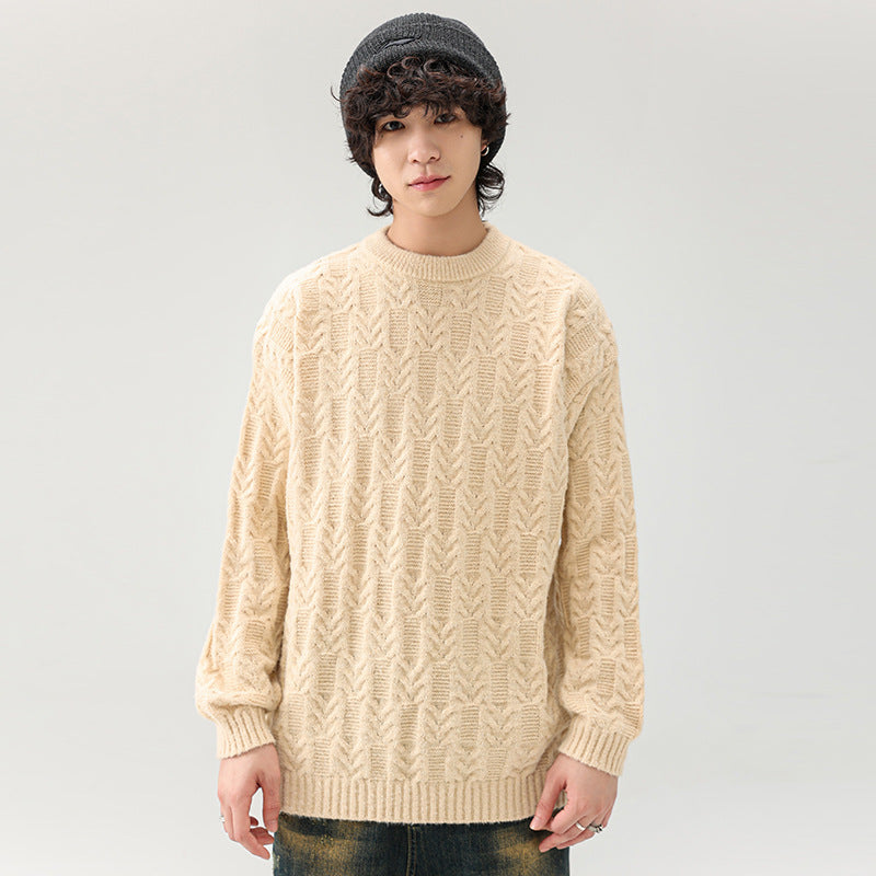Herren Pullover Grobstrick Klassisch Modern