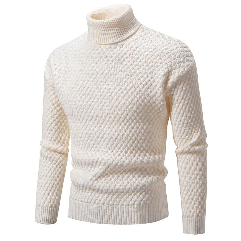 Schöne BerlinGlamour Strickpullover mit hohem Kragen und strukturierter Oberfläche.