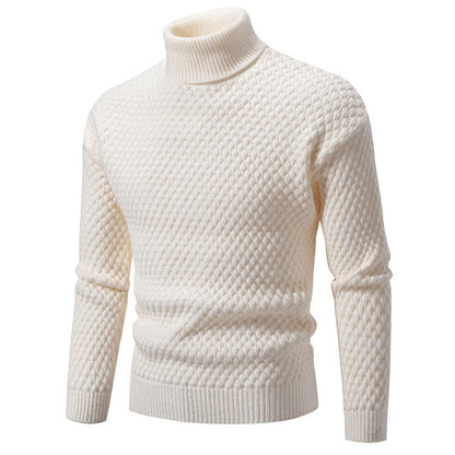 Schöne BerlinGlamour Strickpullover mit hohem Kragen und strukturierter Oberfläche.