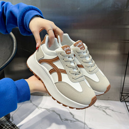 Damen Sneaker Sportlich Komfortabel Weiße Sneakers