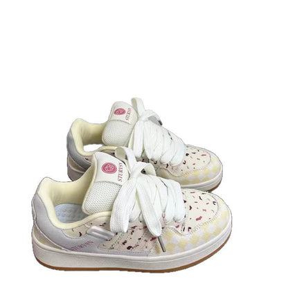 Damen Sneaker atmungsaktiv Tiermotiv Sportlich