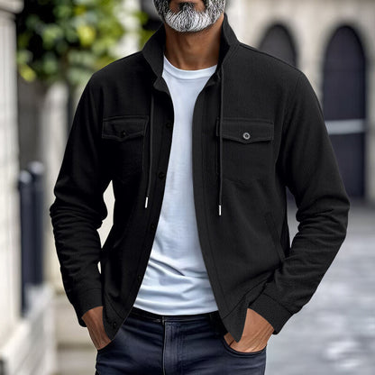 Herren Cordjacke Stehkragen Praktisch Modern
