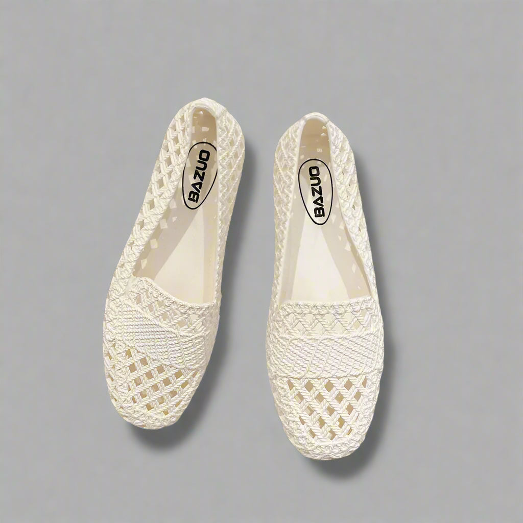 Frauen Halbschuhe Flache Cutout Schuhe Freizeit - BerlinGlamour