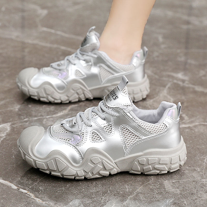 Damen Sneaker Sportlich Reflektierend Laufschuhe