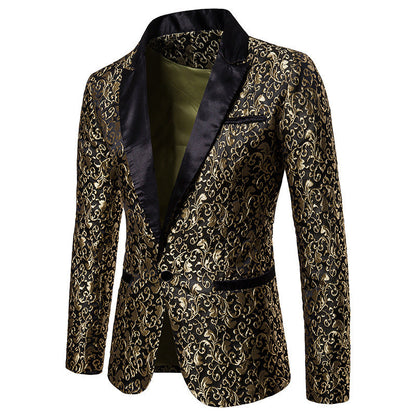 Herren Blazer Elegant Floral Muster Berlin Stil