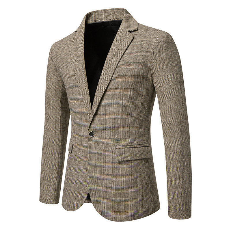 Herren Blazer Herringbone Elegant Slim Fit