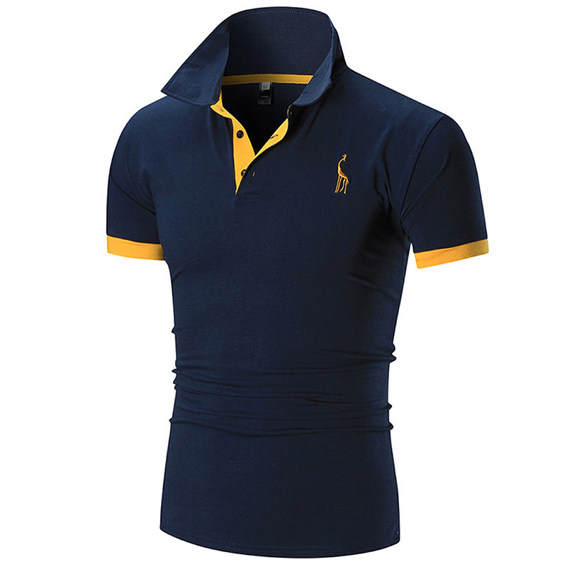 Herren Poloshirt Slim Fit Moderner Kragen