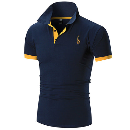 Herren Poloshirt Slim Fit Moderner Kragen