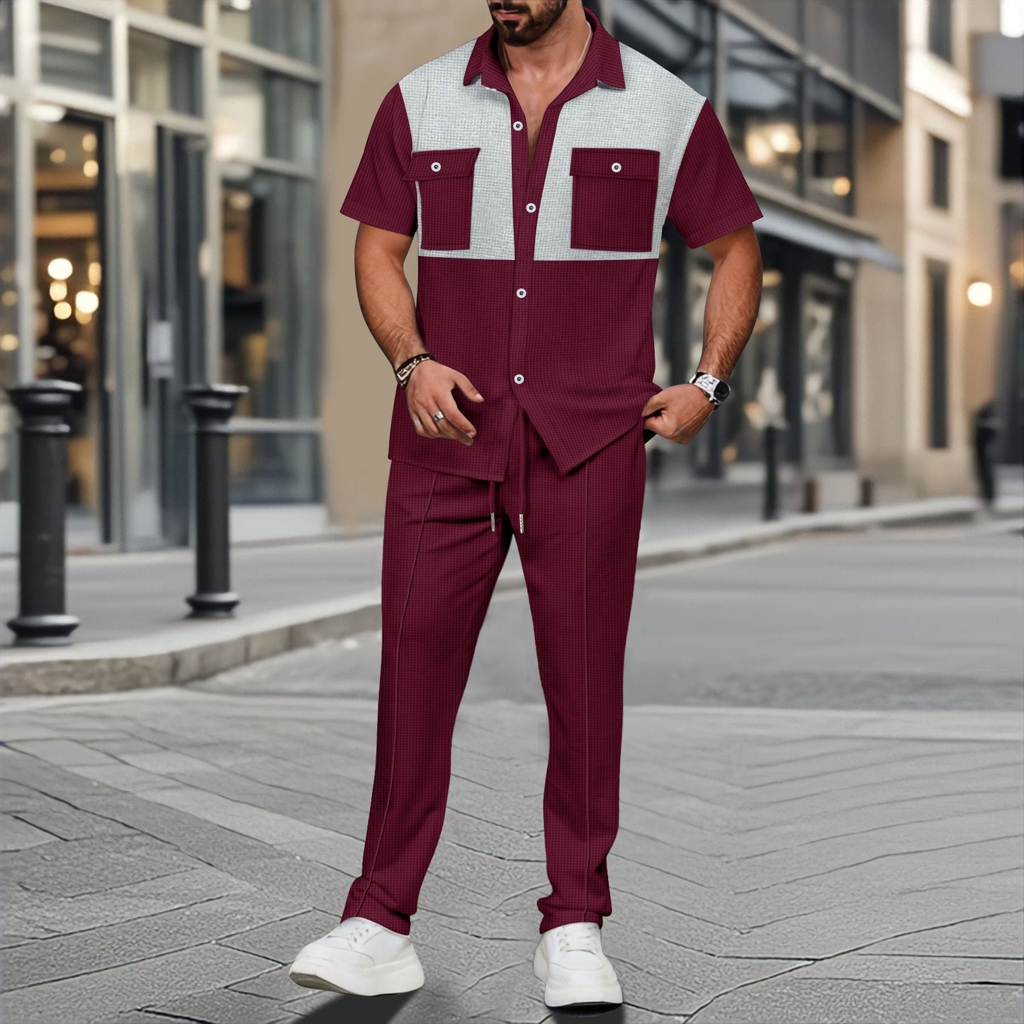 Herren 2-teiliges Set Lässig Modern Berlin Style - BerlinGlamour